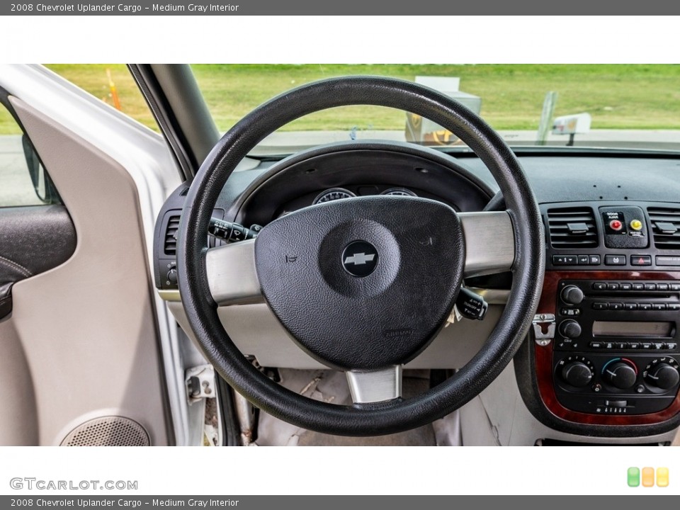 Medium Gray Interior Steering Wheel for the 2008 Chevrolet Uplander Cargo #146309630