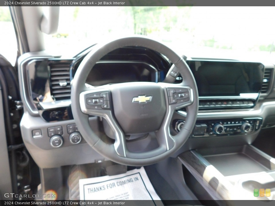 Jet Black Interior Dashboard for the 2024 Chevrolet Silverado 2500HD LTZ Crew Cab 4x4 #146309711