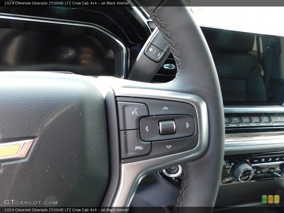 Jet Black Interior Steering Wheel for the 2024 Chevrolet Silverado 2500HD LTZ Crew Cab 4x4 #146309756