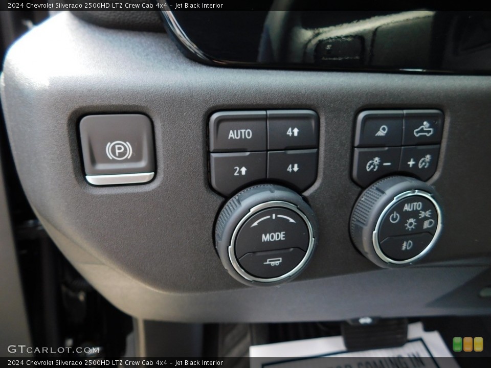 Jet Black Interior Controls for the 2024 Chevrolet Silverado 2500HD LTZ Crew Cab 4x4 #146309786