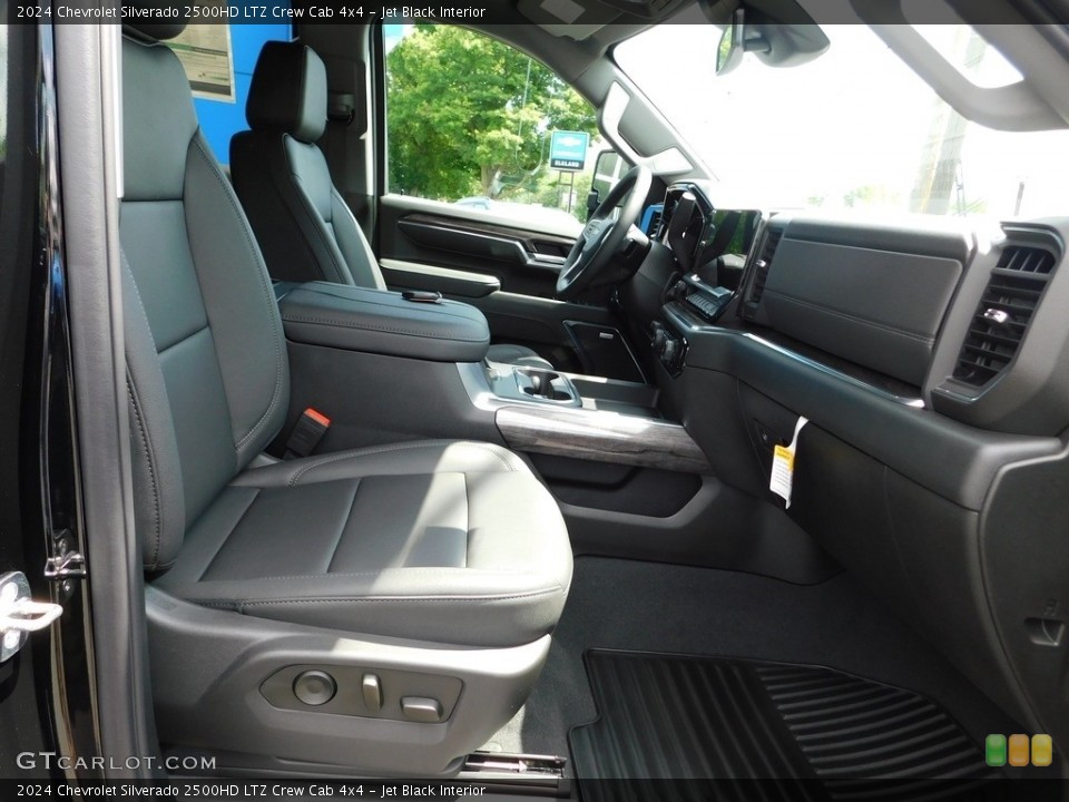 Jet Black Interior Front Seat for the 2024 Chevrolet Silverado 2500HD LTZ Crew Cab 4x4 #146310197