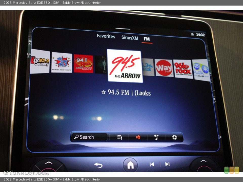 Sable Brown/Black Interior Audio System for the 2023 Mercedes-Benz EQE 350+ SUV #146310230