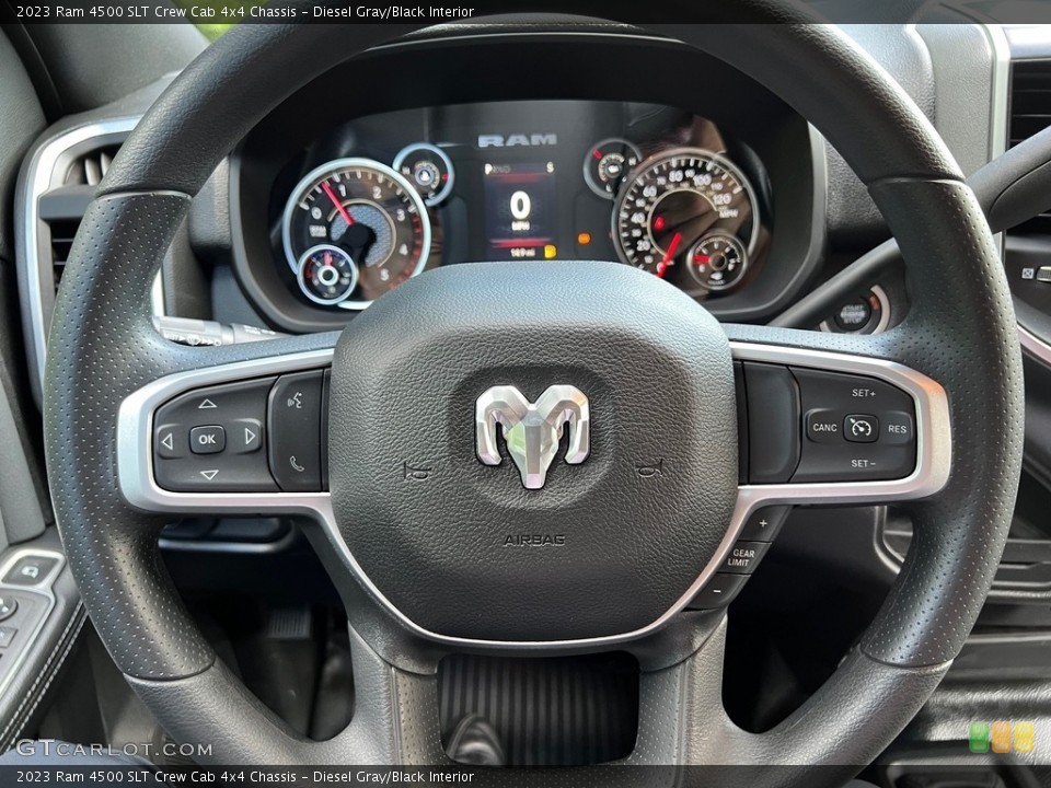 Diesel Gray/Black Interior Steering Wheel for the 2023 Ram 4500 SLT Crew Cab 4x4 Chassis #146310305