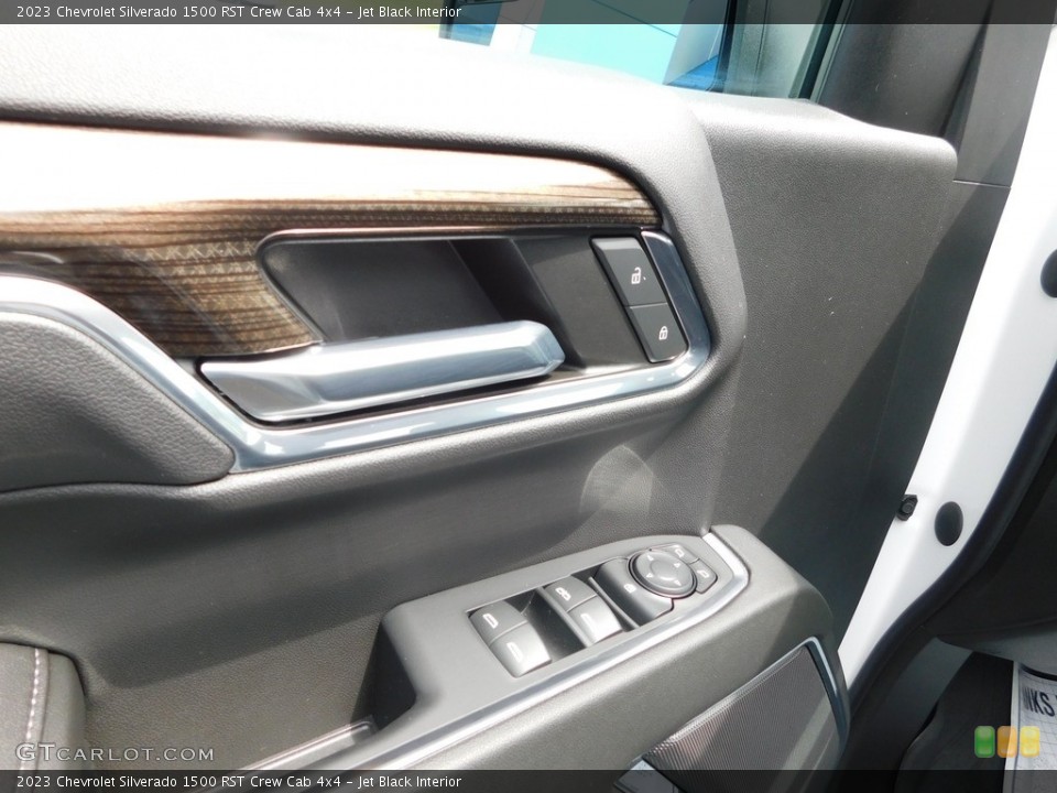 Jet Black Interior Door Panel for the 2023 Chevrolet Silverado 1500 RST Crew Cab 4x4 #146310626