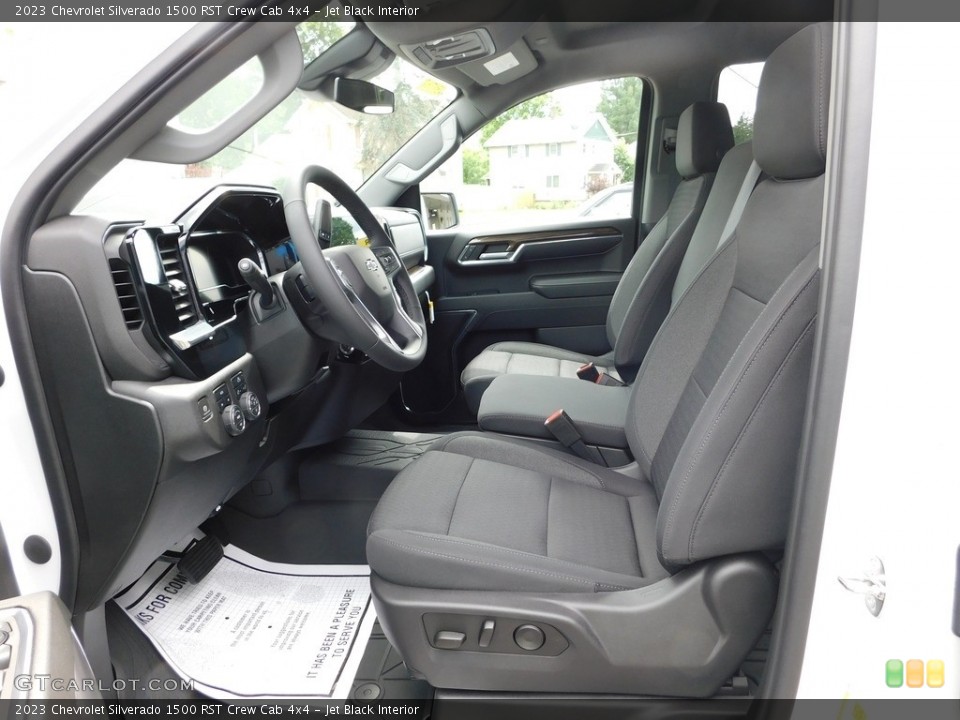 Jet Black Interior Front Seat for the 2023 Chevrolet Silverado 1500 RST Crew Cab 4x4 #146310665