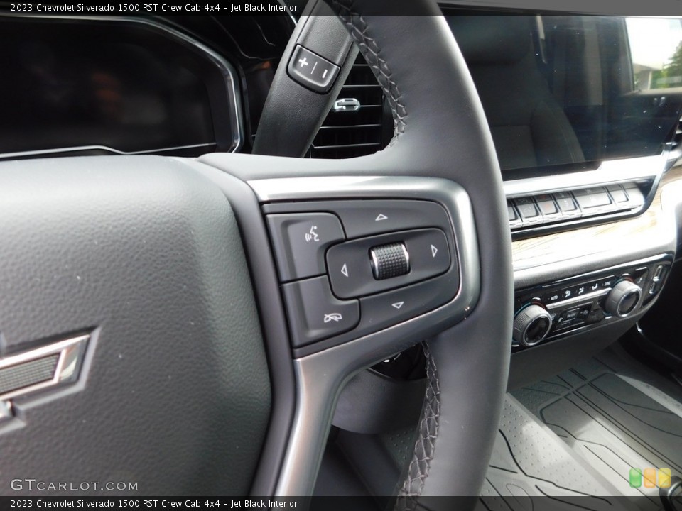 Jet Black Interior Steering Wheel for the 2023 Chevrolet Silverado 1500 RST Crew Cab 4x4 #146310755