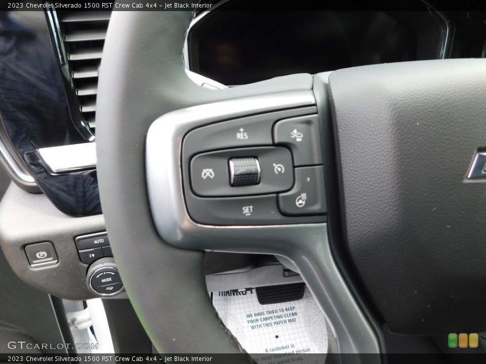 Jet Black Interior Steering Wheel for the 2023 Chevrolet Silverado 1500 RST Crew Cab 4x4 #146310773