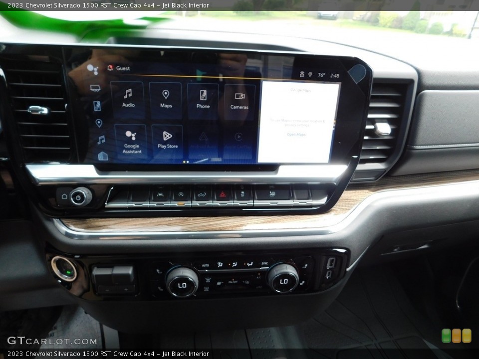 Jet Black Interior Controls for the 2023 Chevrolet Silverado 1500 RST Crew Cab 4x4 #146310833