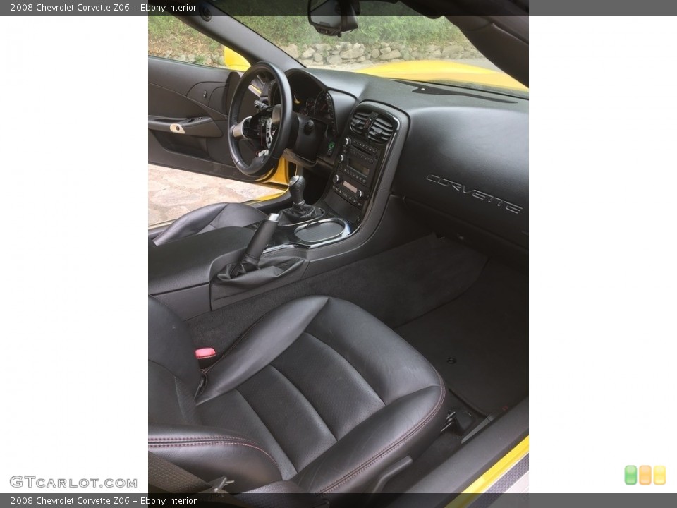 Ebony Interior Dashboard for the 2008 Chevrolet Corvette Z06 #146310863