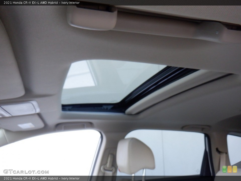 Ivory Interior Sunroof for the 2021 Honda CR-V EX-L AWD Hybrid #146310920