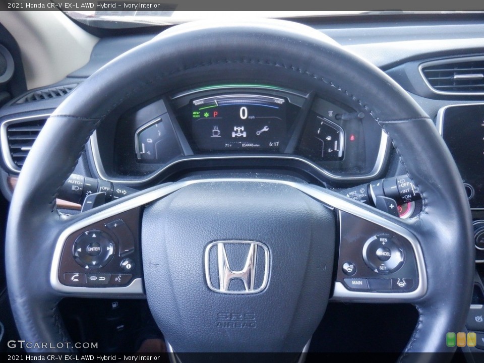 Ivory Interior Steering Wheel for the 2021 Honda CR-V EX-L AWD Hybrid #146310998