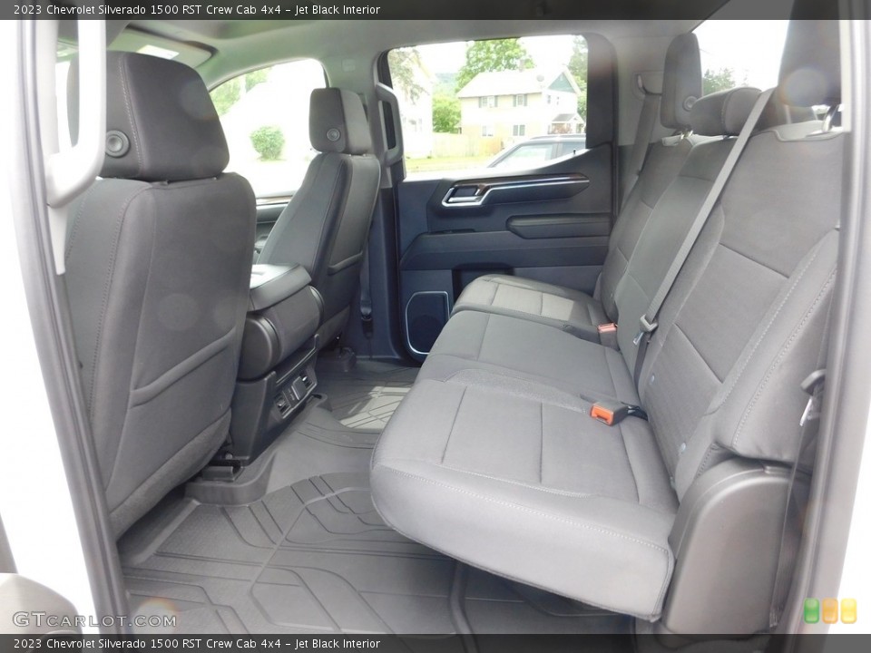 Jet Black Interior Rear Seat for the 2023 Chevrolet Silverado 1500 RST Crew Cab 4x4 #146311007