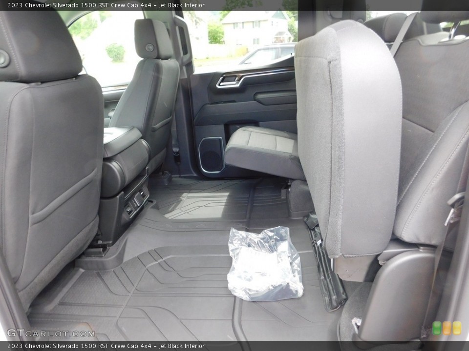 Jet Black Interior Rear Seat for the 2023 Chevrolet Silverado 1500 RST Crew Cab 4x4 #146311022