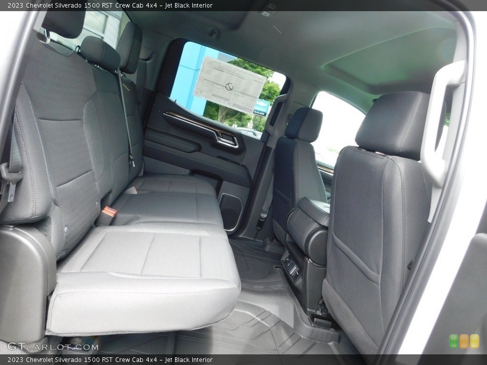 Jet Black Interior Rear Seat for the 2023 Chevrolet Silverado 1500 RST Crew Cab 4x4 #146311061