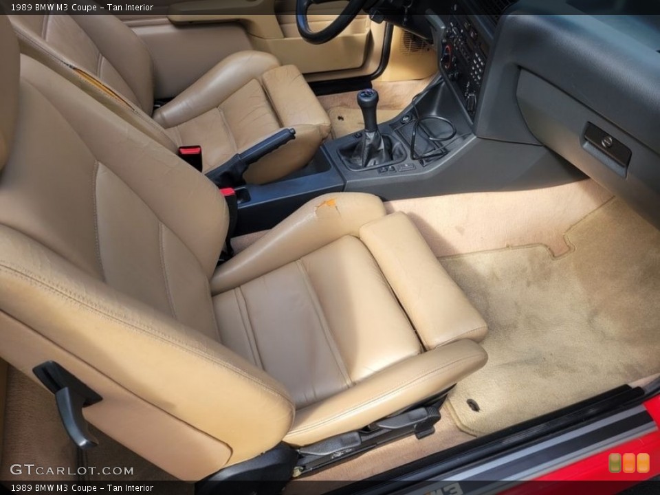 Tan Interior Front Seat for the 1989 BMW M3 Coupe #146311082