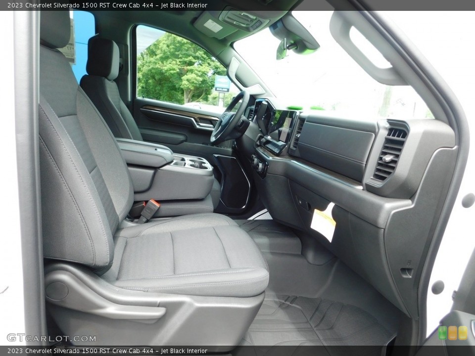 Jet Black Interior Front Seat for the 2023 Chevrolet Silverado 1500 RST Crew Cab 4x4 #146311091