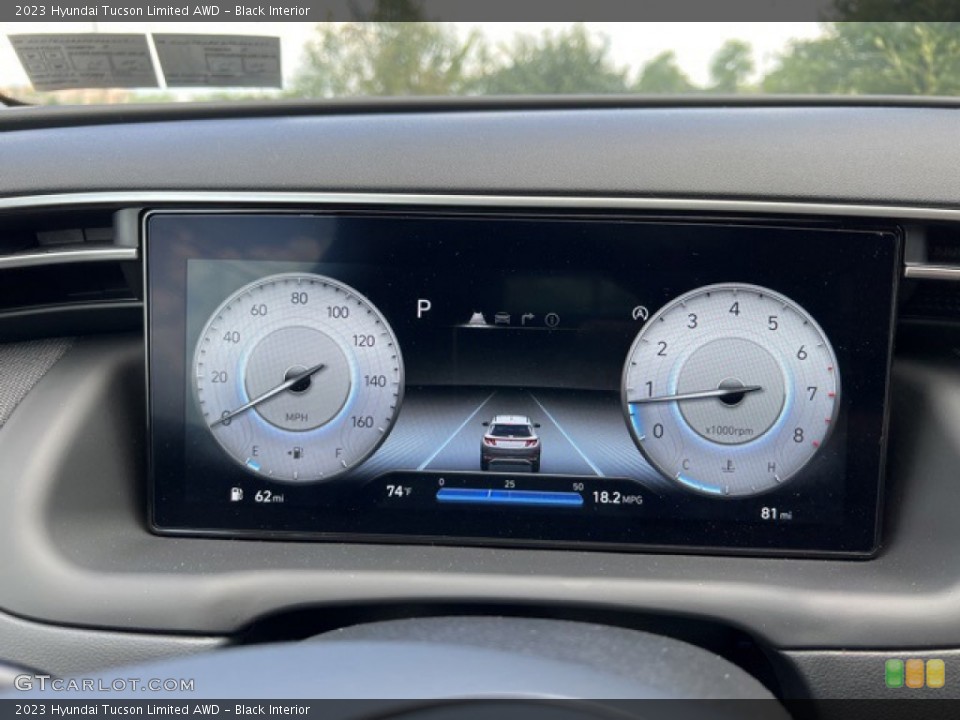 Black Interior Gauges for the 2023 Hyundai Tucson Limited AWD #146311109