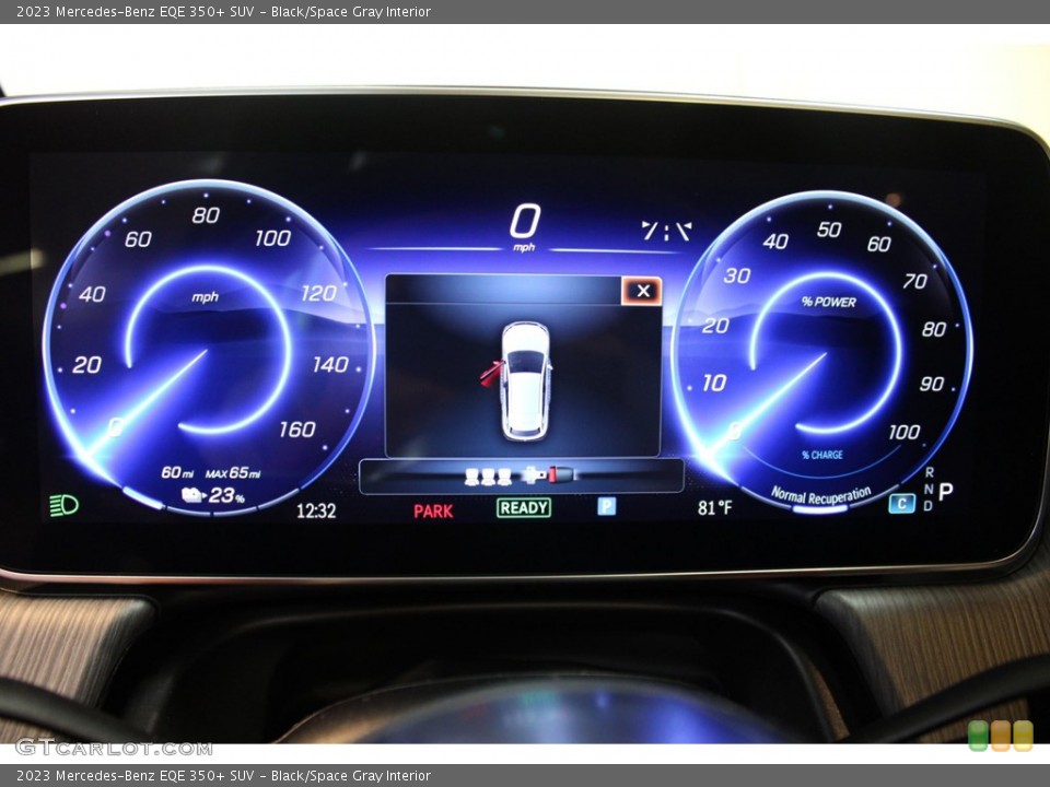 Black/Space Gray Interior Gauges for the 2023 Mercedes-Benz EQE 350+ SUV #146311463