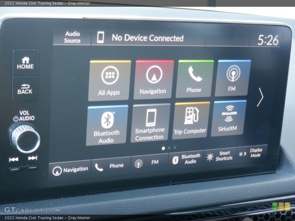 Gray Interior Controls for the 2022 Honda Civic Touring Sedan #146311577