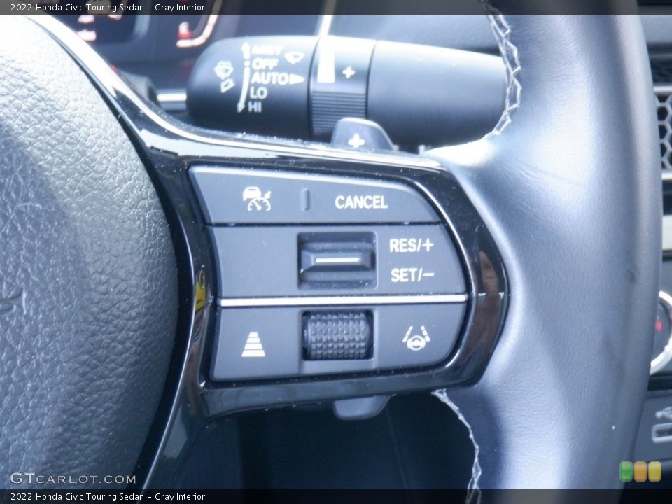 Gray Interior Steering Wheel for the 2022 Honda Civic Touring Sedan #146311643