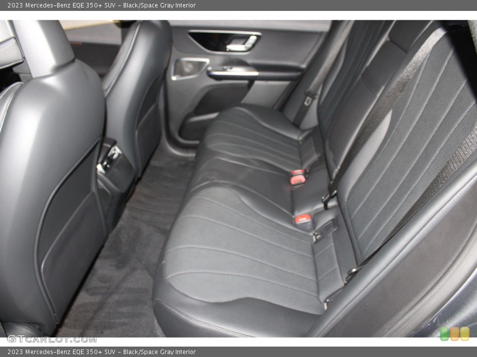 Black/Space Gray Interior Rear Seat for the 2023 Mercedes-Benz EQE 350+ SUV #146311697
