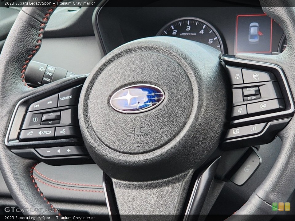 Titanium Gray Interior Steering Wheel for the 2023 Subaru Legacy Sport #146311737