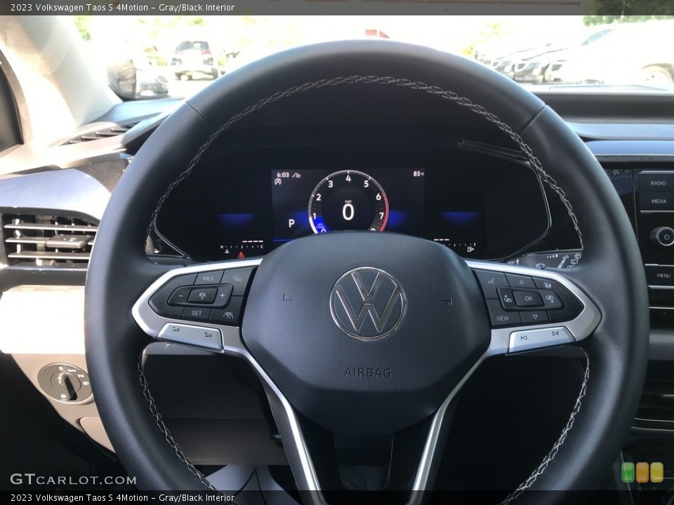 Gray/Black Interior Steering Wheel for the 2023 Volkswagen Taos S 4Motion #146311964
