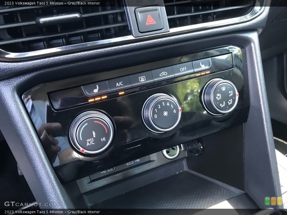Gray/Black Interior Controls for the 2023 Volkswagen Taos S 4Motion #146312002