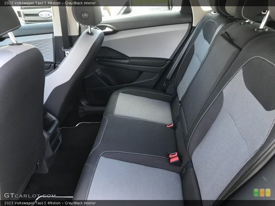 Gray/Black Interior Rear Seat for the 2023 Volkswagen Taos S 4Motion #146312084