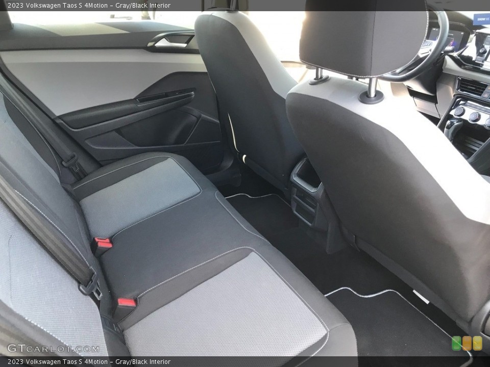 Gray/Black Interior Rear Seat for the 2023 Volkswagen Taos S 4Motion #146312105