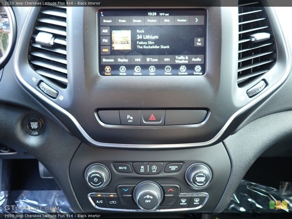 Black Interior Controls for the 2020 Jeep Cherokee Latitude Plus 4x4 #146313491