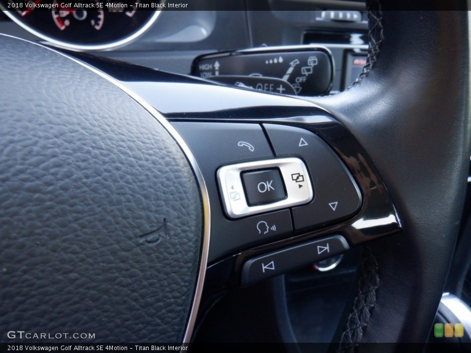 Titan Black Interior Steering Wheel for the 2018 Volkswagen Golf Alltrack SE 4Motion #146313653
