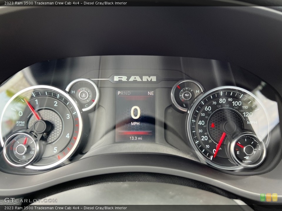 Diesel Gray/Black Interior Gauges for the 2023 Ram 3500 Tradesman Crew Cab 4x4 #146313686