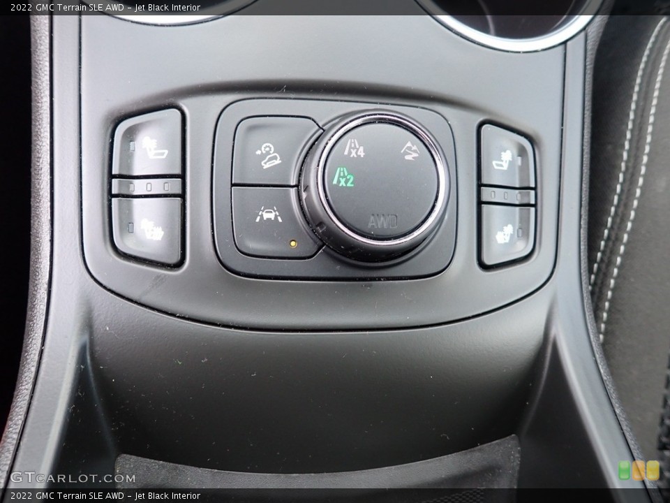 Jet Black Interior Controls for the 2022 GMC Terrain SLE AWD #146313689