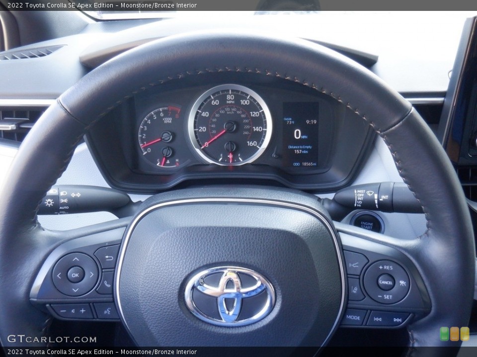 Moonstone/Bronze Interior Steering Wheel for the 2022 Toyota Corolla SE Apex Edition #146313719