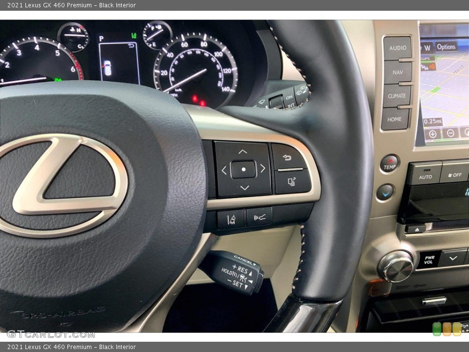 Black Interior Steering Wheel for the 2021 Lexus GX 460 Premium #146313752