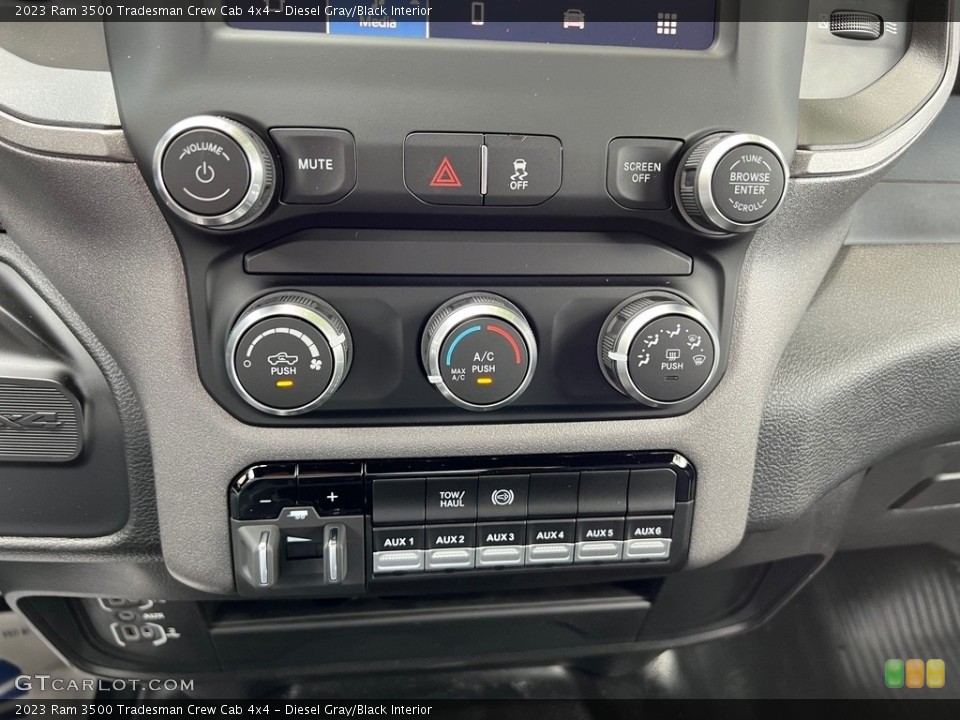 Diesel Gray/Black Interior Controls for the 2023 Ram 3500 Tradesman Crew Cab 4x4 #146313803