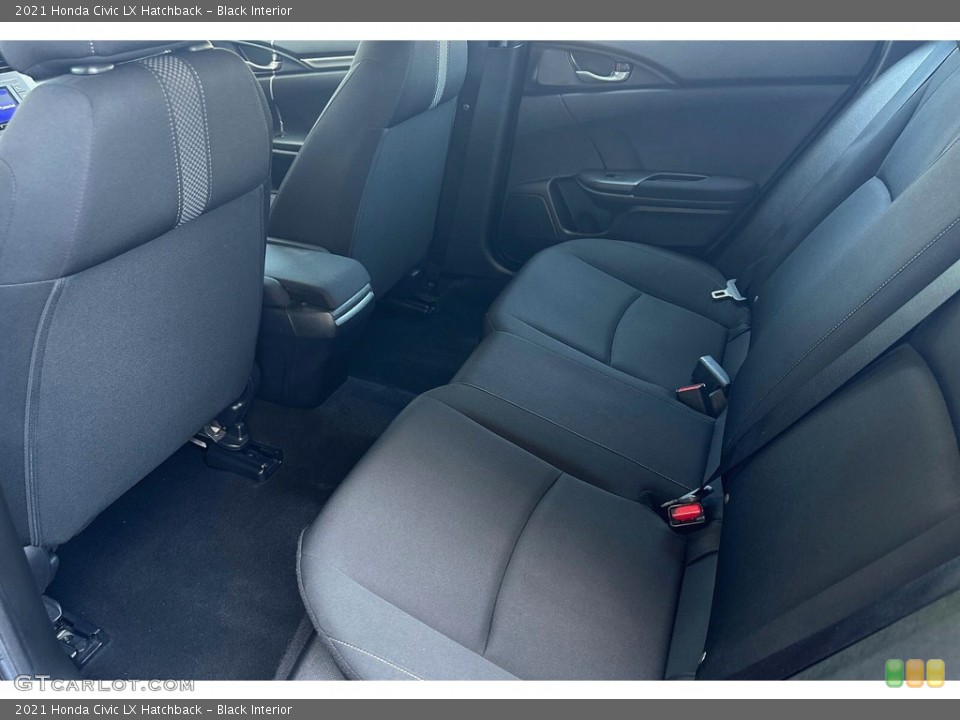 Black Interior Rear Seat for the 2021 Honda Civic LX Hatchback #146314154
