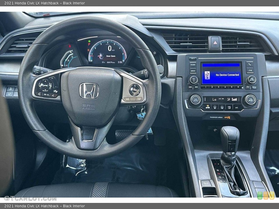 Black Interior Dashboard for the 2021 Honda Civic LX Hatchback #146314193
