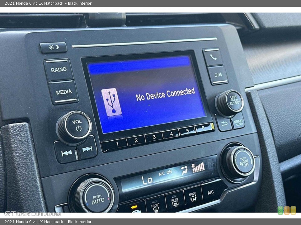 Black Interior Controls for the 2021 Honda Civic LX Hatchback #146314258