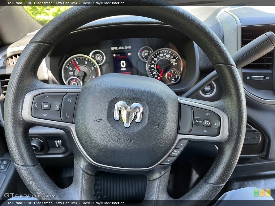 Diesel Gray/Black Interior Steering Wheel for the 2023 Ram 3500 Tradesman Crew Cab 4x4 #146314412