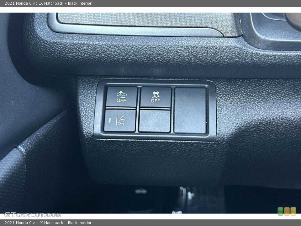 Black Interior Controls for the 2021 Honda Civic LX Hatchback #146314427