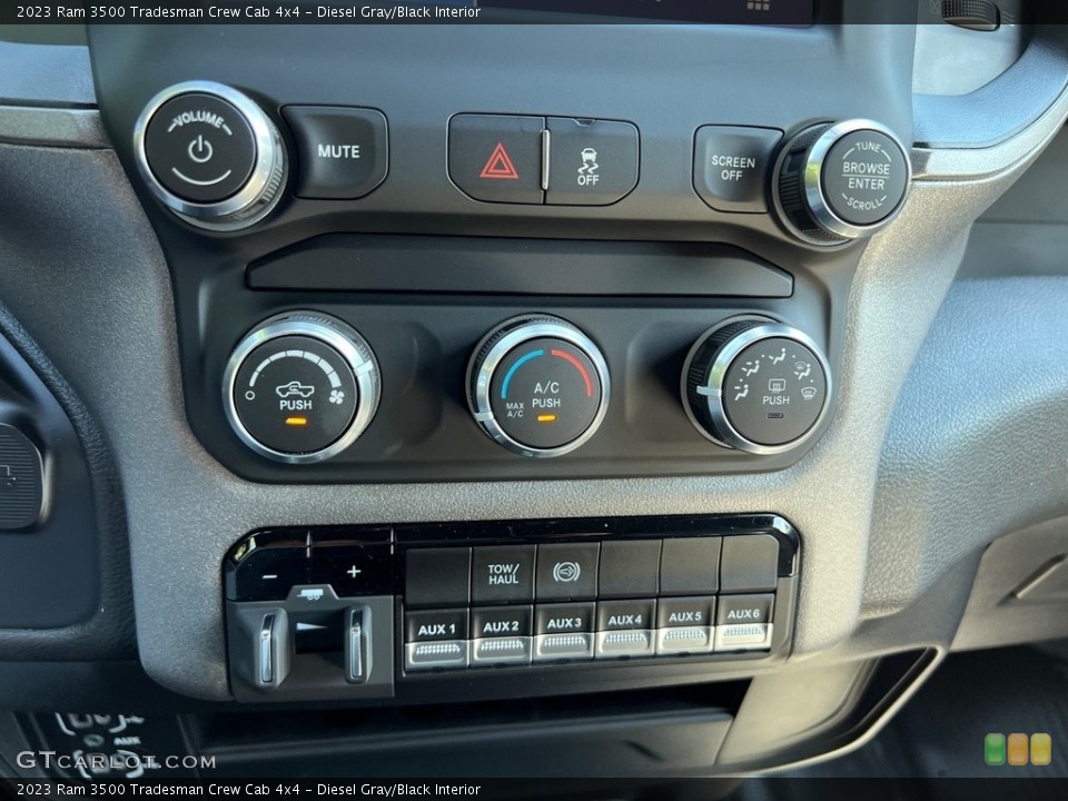 Diesel Gray/Black Interior Controls for the 2023 Ram 3500 Tradesman Crew Cab 4x4 #146314544