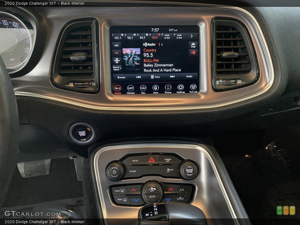 Black Interior Controls for the 2020 Dodge Challenger SXT #146315006