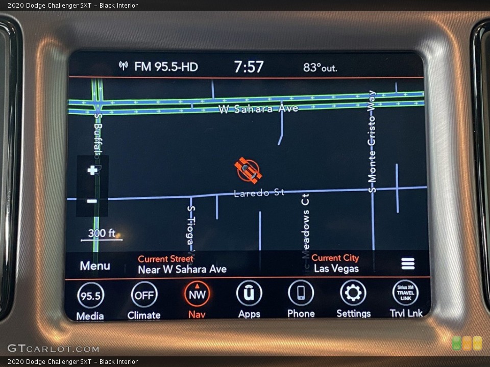 Black Interior Navigation for the 2020 Dodge Challenger SXT #146315051