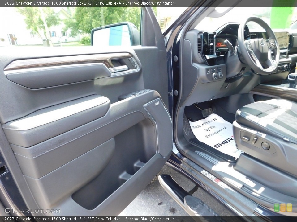 Sherrod Black/Gray Interior Door Panel for the 2023 Chevrolet Silverado 1500 Sherrod LZ-1 RST Crew Cab 4x4 #146315885