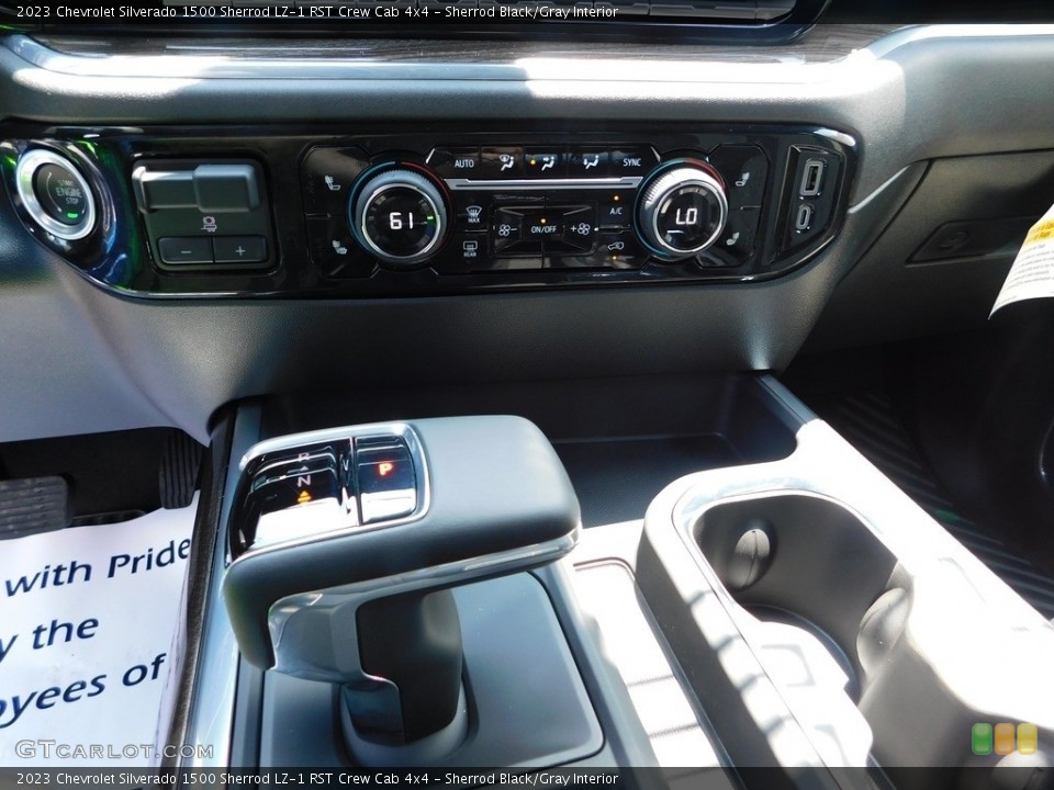 Sherrod Black/Gray Interior Transmission for the 2023 Chevrolet Silverado 1500 Sherrod LZ-1 RST Crew Cab 4x4 #146316104