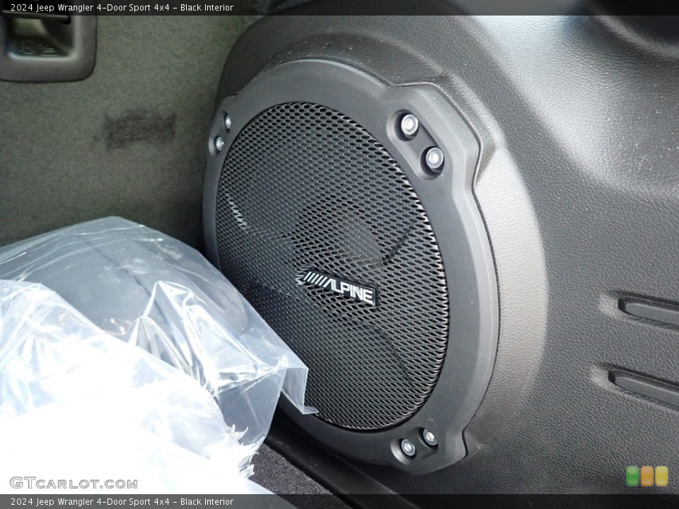 Black Interior Audio System for the 2024 Jeep Wrangler 4-Door Sport 4x4 #146316236