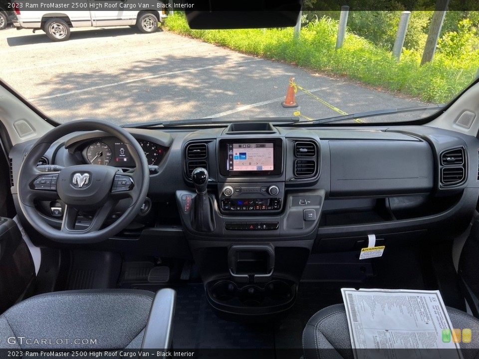 Black Interior Dashboard for the 2023 Ram ProMaster 2500 High Roof Cargo Van #146316567