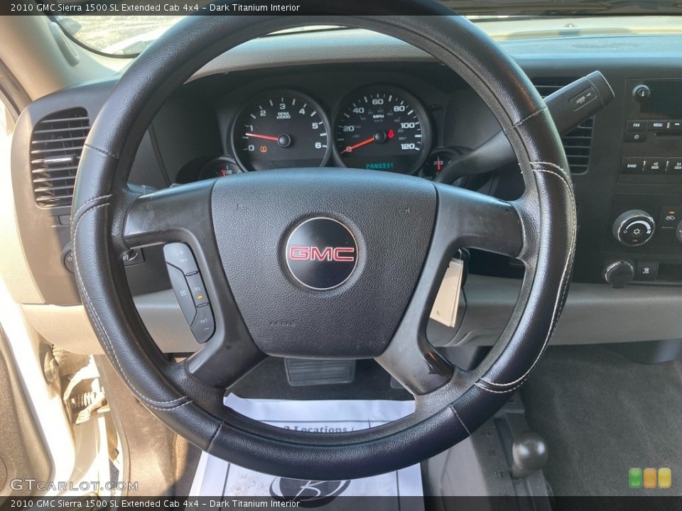 Dark Titanium Interior Steering Wheel for the 2010 GMC Sierra 1500 SL Extended Cab 4x4 #146316587